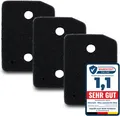 3er Set Filter passend für Miele 9164761 Trockner Wärmepumpentrockner Schwammfilter Filtermatte Sockelfilter Fusselfilter Schaumstoff Schaumfilter