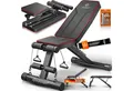 KESSER Hantelbank Multifunktionale Trainingsbank mit Rückenlehne 500kg Belastbarkeit, (Klappbare Verstellbare Mehrzweck-Hantelbank Flachbank zum Bankdrücken), Fitnessgerät Ganzkörpertraining Schrägbank für Fitness & Training
