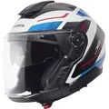 Schuberth J2 Sigma Jethelm, weiss-rot-blau, Größe XL für Männer