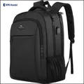 15,6 Zoll Business Laptop Rucksack mit vielen Fächern und Ladeanschluss Schwarz