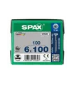 SPAX Ø 6,0 mm - Senkkopf T- STAR plus - Teilgewinde - WIROX 100 mm