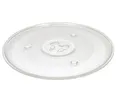 Mikrowellenteller 27 cm | Drehteller für Mikrowelle | Glasteller aus hitzebeständigem Glas Ø 270 mm | Ersatz Glasplatte für Mikrowellen | Kompatibel mit Y-Drehkreuz Telleraufnahme | Glasdrehteller