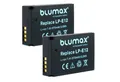 Blumax 2x LP-E12 EOS,M200,M100, M50,EOS 100D 670 mAh Kamera-Akku