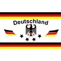 trends4cents Flagge DEUTSCHLAND 1 Fussball 4 STERNE weiss 90 x 150 cm (32195047)