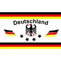 Flagge DEUTSCHLAND 1 Fußball 4 STERNE weiß 90 x 150 cm