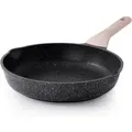 Bratpfanne 28 cm Granit Beschichtung Antihaft Gasherd Induktion PFOA