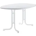 Sieger Klapptisch Rechteckig Weiß 90 cm x 140 cm