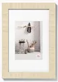 walther design Bilderrahmen cremeweiss 20 x 30 cm mit Passepartout, Home Holzrahmen HO030W