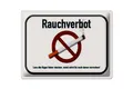 Femer GmbH Metallschild Hinweis 40x30cm Rauchverbot lass Kippe lieber, (1 St), gewölbte Oberfläche, abgerundete Ecken, umgeschlagene Kanten