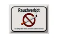 Blechschild Hinweis 40x30cm Rauchverbot lass Kippe lieber