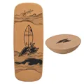 F2 Set Kork Balance Board Pill Flat Shape 73x28cm + Halbkugel