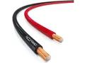 deleyCON deleyCON 25m Lautsprecherkabel 2x 2,5mm² CCA 2x50x0,25mm Litze - Rot Audio-Kabel