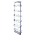 Kukoo Schrank Körbe Drahtgitter Kücheneinrichtung Einbauregal Küchenschrank Küchenschrankregal Zusatzregal Küchenkorb Küchenregal Regal ausziehbar Soft Close Funktion 1700-1950mm H höhenverstellbar