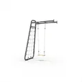 EXIT GetSet Monkeybar MB110, Monkey Bar Klettergerüst für Draußen, Spielgerät für Kinder, Wandmontage, Grau