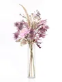 Kunstblumenstrauß Silvester Strauß MENAMI, Zaubernuss, lila-Champagner, 95cm, Ø45cm, artplants, Höhe 95.0 cm
