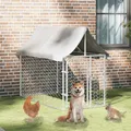 vidaXL Outdoor-Hundezwinger mit Dach 200x100x150 cm NEU