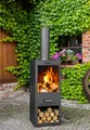 CookKing Terrassenofen "Rosa" schwarz 40 x 40 x 150 cm