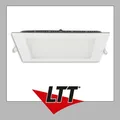 ISOLED LED Downlight, 15W, eckig, ultraflach, blendungsreduziert, weiß, neutralweiß, dimmbar CRI90