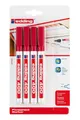 edding Marker Edding Permanentmarker 400 4er-Blister rot