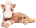 Uni-Toys - Pferd hellbraun, liegend - superweich - 28 cm (Länge) - Plüsch-Pferd - Plüschtier, Kuscheltier