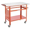 VEVOR Schwei_tisch, 1016x609,6x914,4mm Schwei_werkbank mit 362kg statischer Tragkraft, Montagetisch mit 4 Rädern (2 mit Bremse), doppellagiger