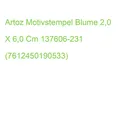 Artoz Motivstempel Blume 2,0 X 6,0 Cm 137606-231 (7612450190533)