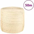 Seil 100% Sisal 8 Mm 50 M Vidaxl