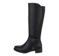 Ital-Design Damen Freizeit Stiefel (85757826) Blockabsatz Flache Stiefel in Schwarz