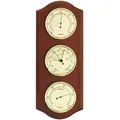 Wetterstation mit Hygrometer, Barometer und Thermometer, Mahagoni
