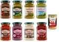 Tigullio Pasta Saucen Set 8 x 190 g Oliven Kapern Gran Pesto alla Genovese ohne Knoblauch cremig Peperoni Nüsse Radicchio Speck Ricotta Trüffel Pistazien Mix + Italian Gourmet polpa