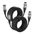 XLR Kabel 2er-Pack 10m symmetrisch  professionell Audioanschluss