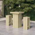 vidaXL 3-tlg. Gartenbar-Set Kiefernholz Imprägniert NEU