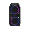 Hisense Party Rocket 160, 160 W Max Audio Power, 12 Hours Battery Life, TWS Pair Play, Karaoke Mode, 5 Light Effects, Vocal Fader, IPX4 Waterproof, Bluetooth 5.0