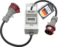 Camping Stromzähler Zwischenzähler für E-Auto Garten Baustelle CEE 32A Stecker