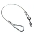 1 Fangseil für Bordwand Pritsche Heckklappe Pickup Anhänger Seil Stahlseil mit Karabiner Neu Old-Harvest