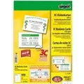 Sigel Business Card 3C LP850 - Visitenkarten - smooth satin - coated - hochweiß - 85 x 55 mm - 225 g/m² - 100 Karte(n) (10 Bogen x 10) (LP850)
