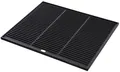 CLP Gusseiserne Grillplatte emailliert I Wendeplatte für Gasgrill, Kohlegrill und Elektrogrill I Korrosionsbeständiges Gusseisen, Farbe:anthrazit, Größe:48.5x40 cm