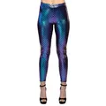 Boland 51030 - Leggings Meerjungfrau, Schuppenmuster, stretch, L/XL, Unterwasserwelt, Motto Party, Karneval