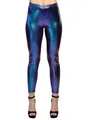 Meerjungfrau Leggings blau - Für die Mermaid beim Landgang Größe: L-XL