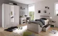 Begabino Jugendzimmer-Set Luca, Möbel-Set komplett Zimmer, (Set, 4-tlg., Bett, Nachttisch, Kleiderschrank und Schreibtisch), komplettes Möbel Set im Landhaus Style