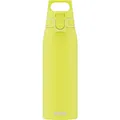 SIGG - Edelstahl Trinkflasche - Shield ONE Ultra Lemon - Für Kohlensäurehaltige Getränke Geeignet - Auslaufsicher - Federleicht - BPA-frei - Outdoor & Fitness - helles Zitronengelb - 1L