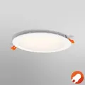 OSRAM LED Einbauleuchte ultra slim ø22,5cm weiß, 3000K - warmweiß, Einbaudurchmesser 200 mm, Einbautiefe 35 mm