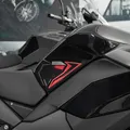 Resin Bike Aufkleber Kompatibel Mit Kawasaki Ninja 1000 SX 2024 Rot. Motorrad Seitenschutzgitter Tank-Schutzfolie vor Stößen und Kratzern. Aufklebersatz 3D-Harzklebstoff - Stickers Made in Italy
