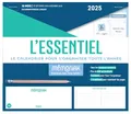 Mini-organiseur L'Essentiel Mémoniak, calendrier mensuel (sept. 2024- déc. 2025): Le calendrier pour s'organiser toute l'année, Avec 1 crayon