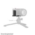 SmallRig 5448 L-förmige Montageplatte mit Silikongriff für FUJIFILM X-E5 schwarz