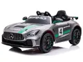 Elektro-Kinderauto Kinder Elektroauto Mercedes-Benz GT4 12V, MP4+Ledersitz+FB+LED, Belastbarkeit 50 kg
