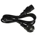 vhbw Netzkabel Kabel für Kaltgeräte Stromkabel Schutzkontaktstecker C13 Buchse 1.2m für PC Monitor Computer Drucker usw.