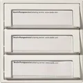 Siedle TM 511-03 B Tastenmodul 3-fach braun 69x20mm VARIO Namensschild