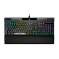 CORSAIR K70 MAX RGB Magnetisch-Mechanische Kabelgebundene Gaming-Tastatur - MGX Einstellbare Schalter, SOCD und Rapid Trigger, PBT Double-Shot-Tastenkappen, Schalldämpfung, 8000Hz, QWERTZ DE - Grau