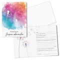 15 Einladungskarten zur Jugendweihe Pastell bunt - DIN A6 Hochformat I dv_1184